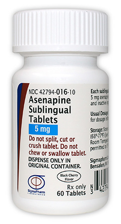 Asenapine Sublingual Tablets (5 mg)