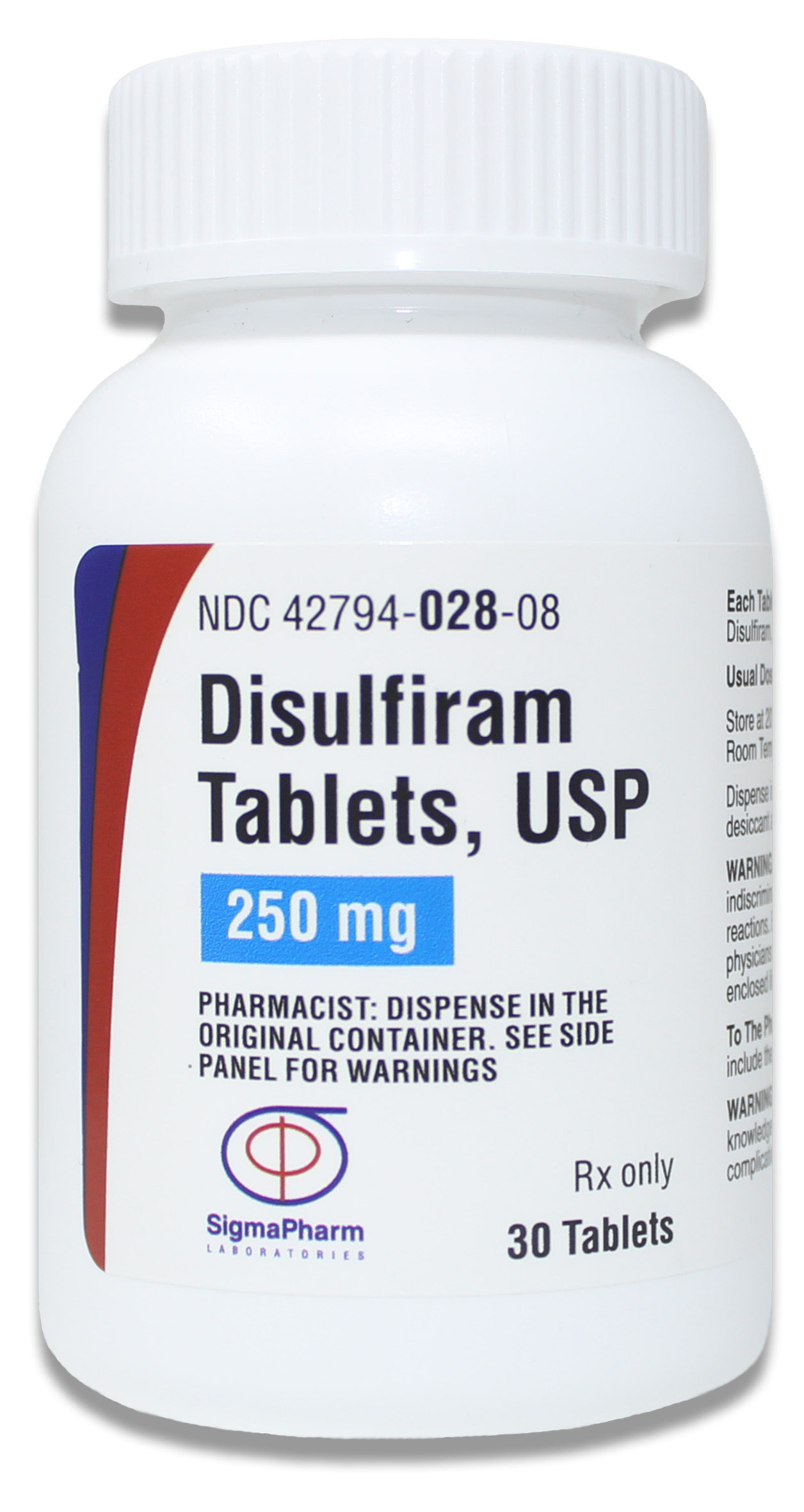 Disulfiram Tablets, USP 250mg