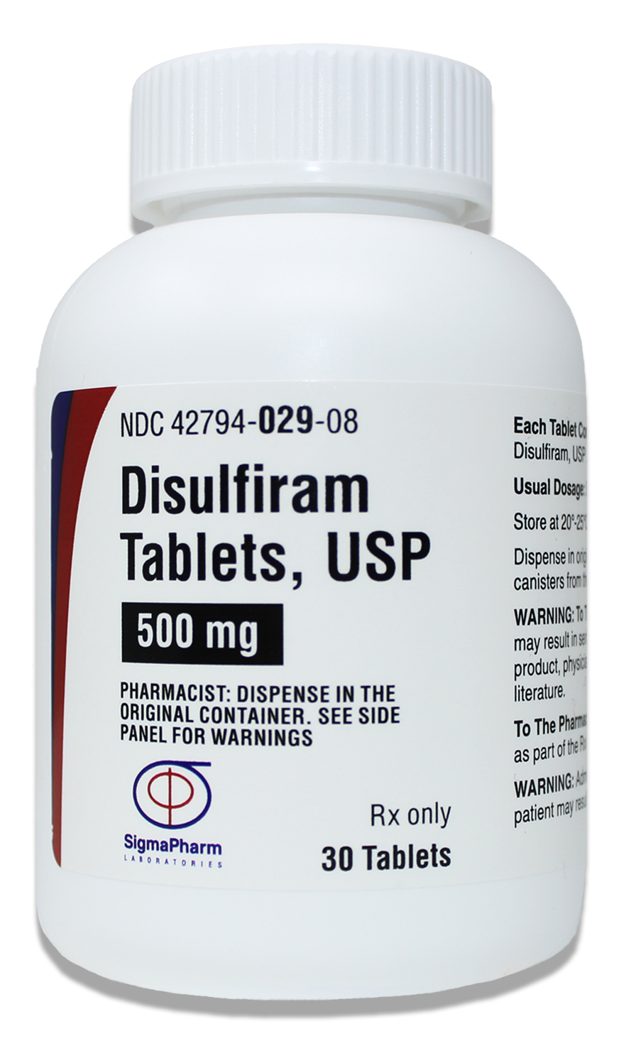 Disulfiram Tablets, USP 500mg